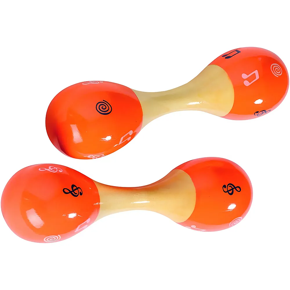 meinspielzeug - Goki Doppelmaracas - 20 cm | Schlagzeuge & Rhythmus
