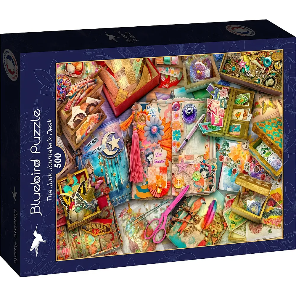 Bluebird Puzzle The Junk Journaler's Desk 500Teile