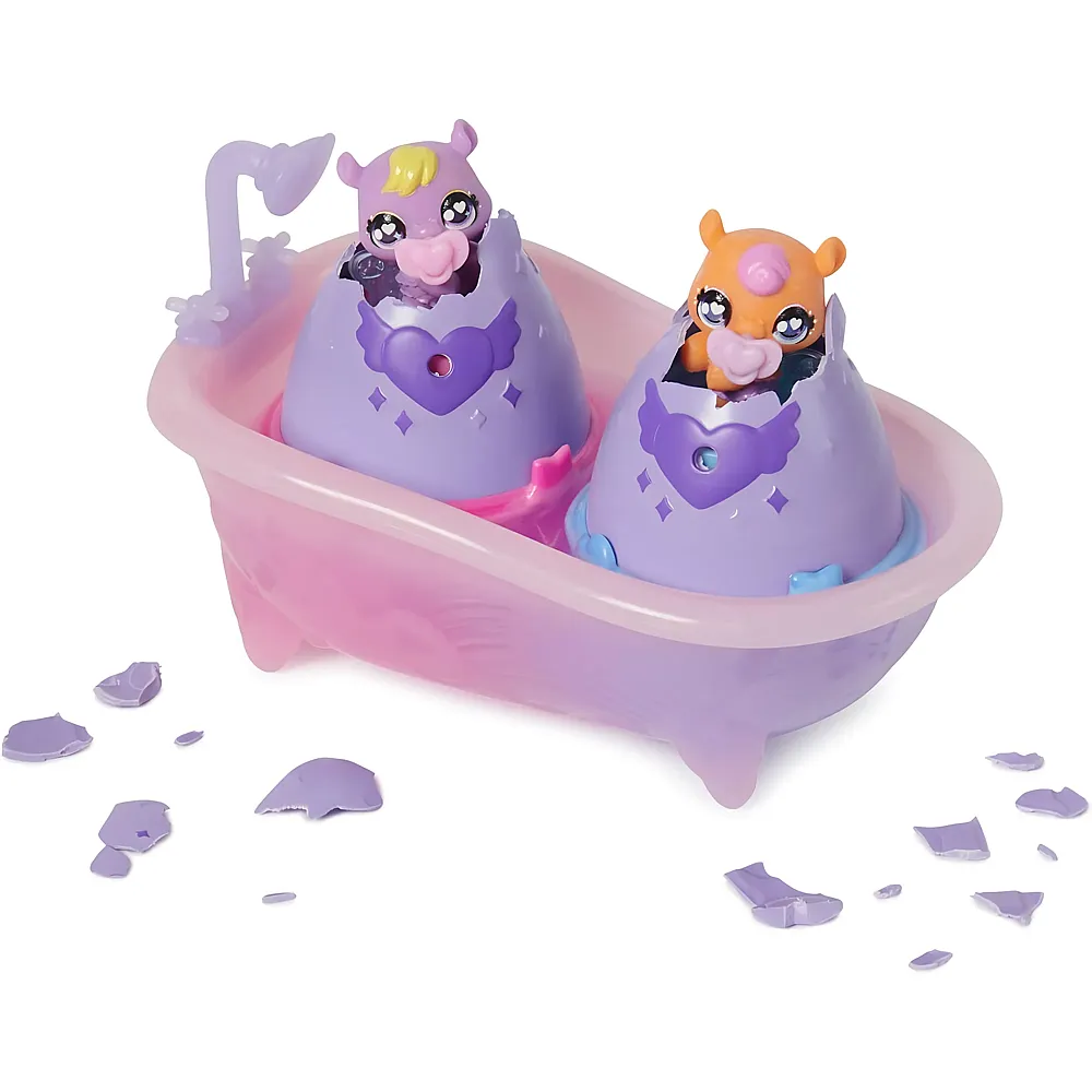 Spin Master Hatchimals Alive Plantschspass Set - Badewanne mit Zwei magischen, selbstschl�pfenden Eiern und 15 Accessoires, f�r Kinder ab 4 Jahren