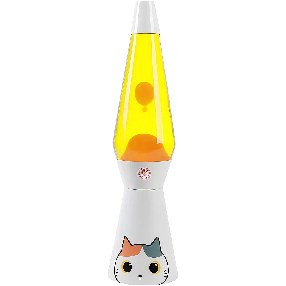 i-total Fl�ssige Lavalampe Orange Cat Spaceship - 40 cm