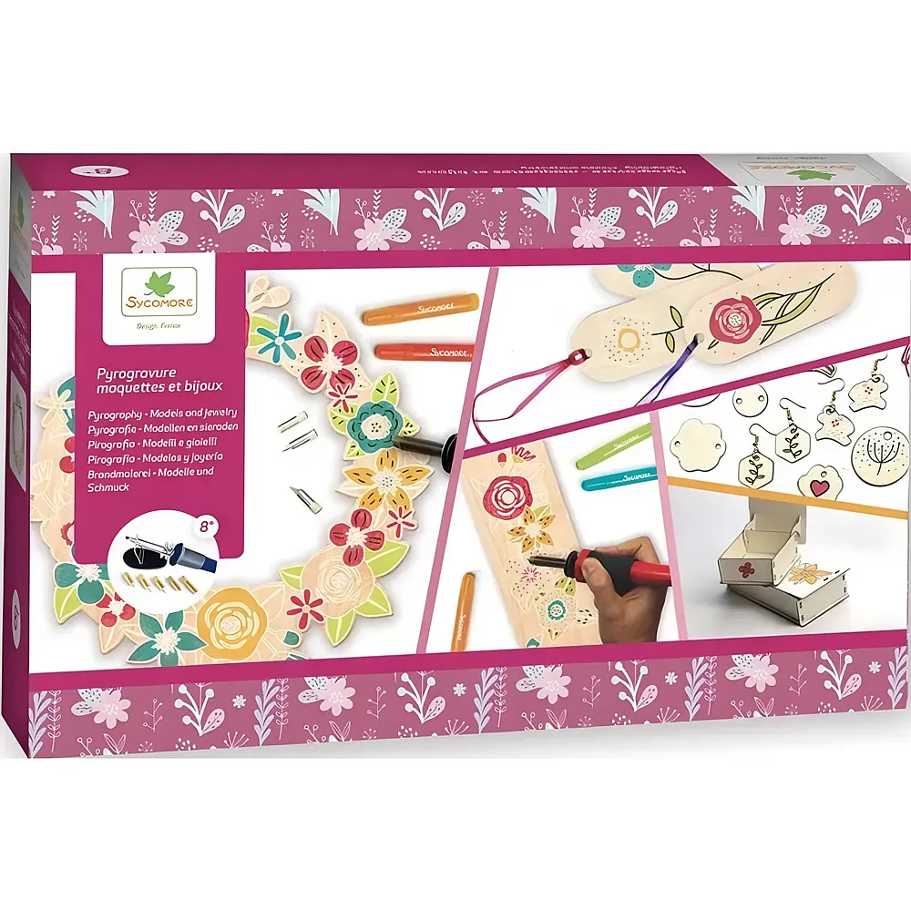 meinspielzeug - Sycomore Lovely Box XL Pyrogravure Maquette ET Bijoux fr-de-it