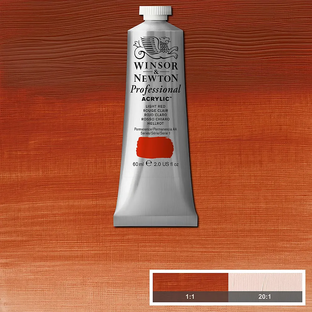 meinspielzeug - Winsor & Newton W&n Prof. Acrylfarbe 60ml Tube Oxidrot