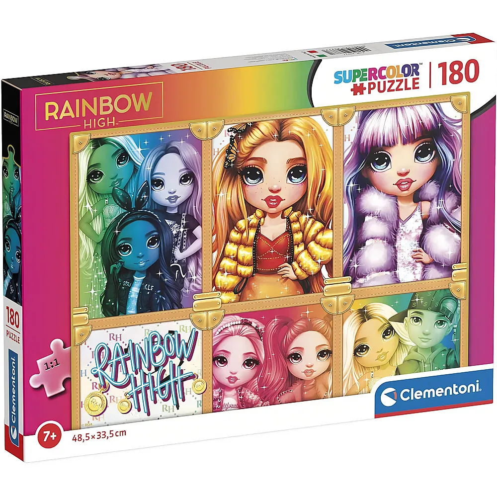 Clementoni Puzzle Supercolor Rainbow High - 180 Teile