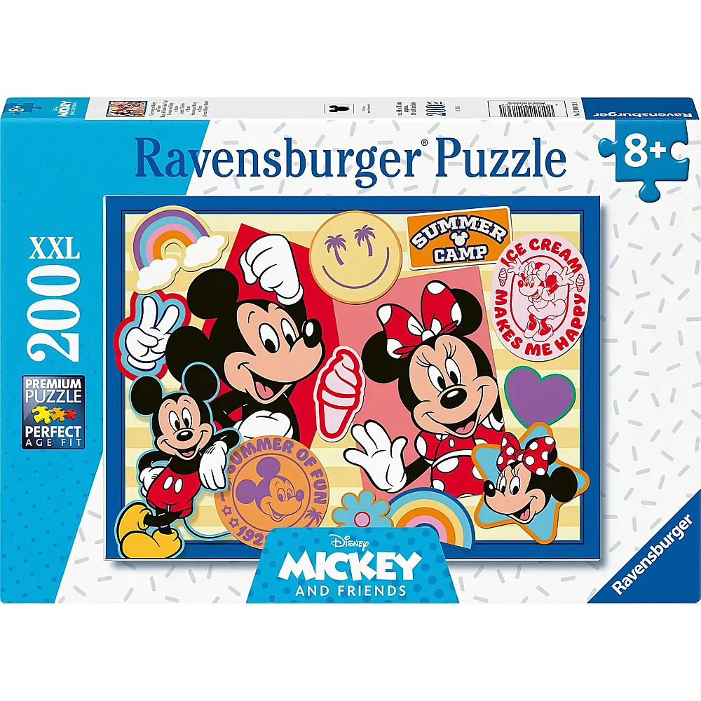Ravensburger puzzle Mickey Mouse Unterwegs mit Mickey und Minnie 200Teile