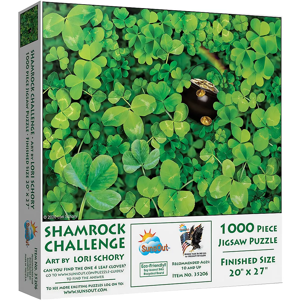 SunsOut Puzzle Lori Schory Shamrock Challenge - 1000 Teile