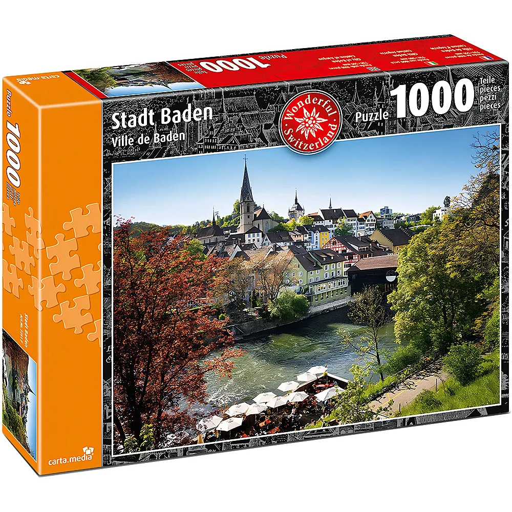 carta media Puzzle Stadt Baden - 1000 Teile | Puzzle 1000 Teile