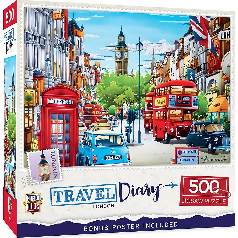 Master Pieces Puzzle Travel Diary London - 550 Teile