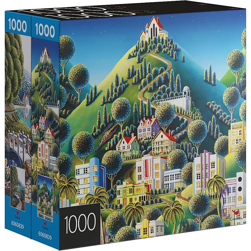 Spin Master Puzzle 2in1 Narzissen und verstecktes Dorf - 1000 Teile