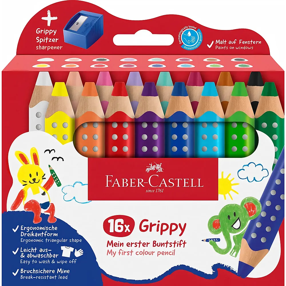 Faber-Castell Farbstift Grippy 16er Set