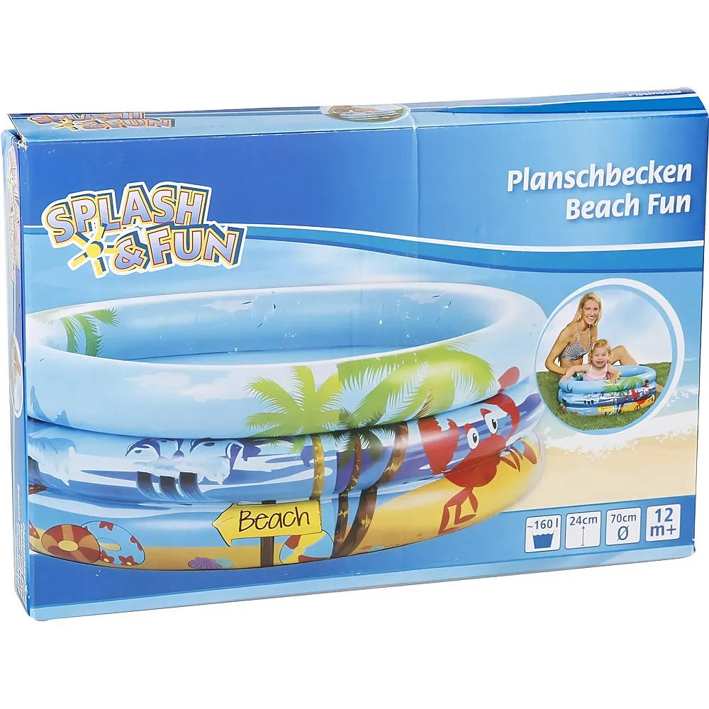 Splash & Fun Babyplanschbecken Beach Fun, 70cm