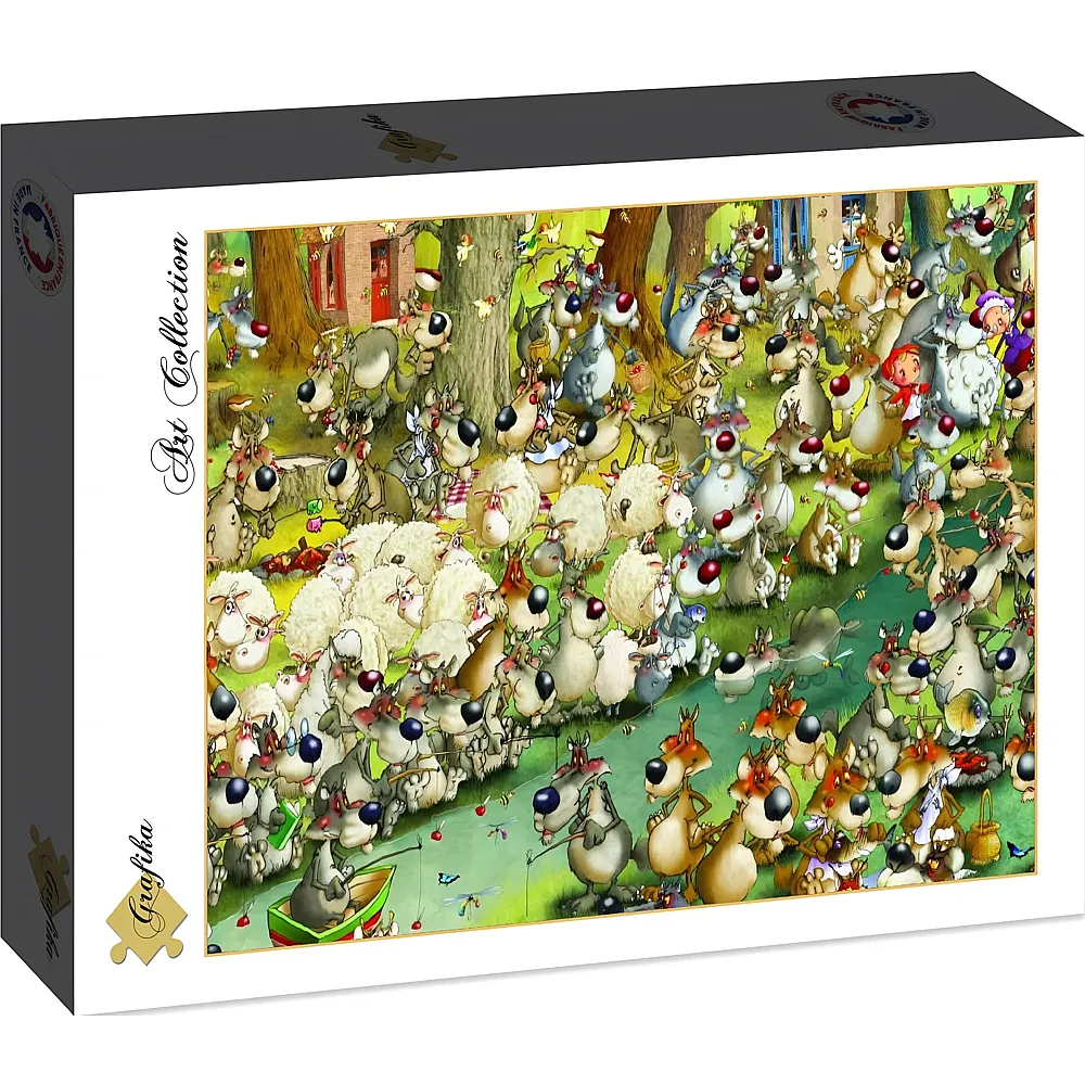 Grafika Puzzle Art Collection Franois Ruyer: W�lfe - 2000 Teile
