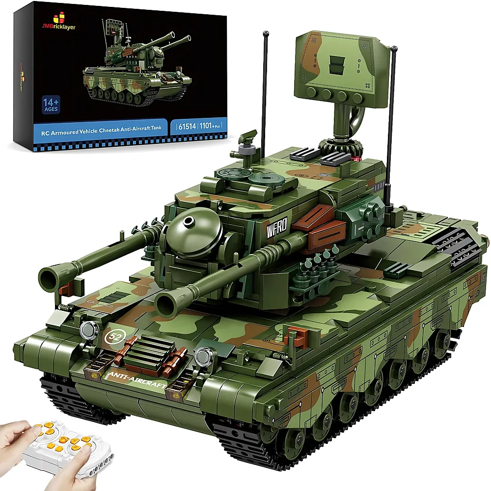JMBricklayer Military RC Cheetah Anti-Aircraft Tank 61514