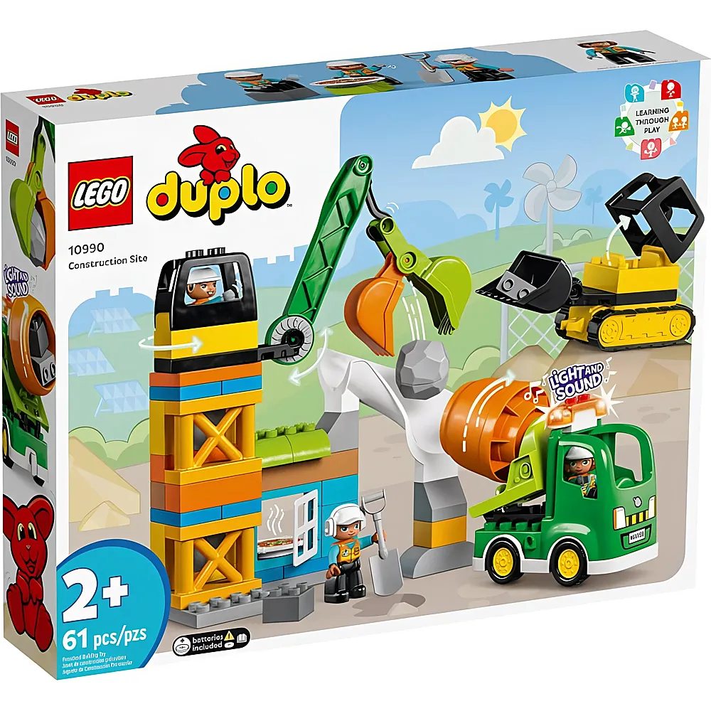 LEGO DUPLO Stadt Baustelle mit Baufahrzeugen 10990