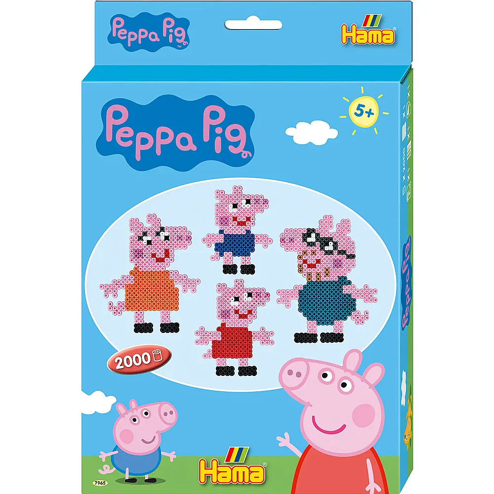 Hama Midi Bgelperlenset - Peppa Pig 2000Teile