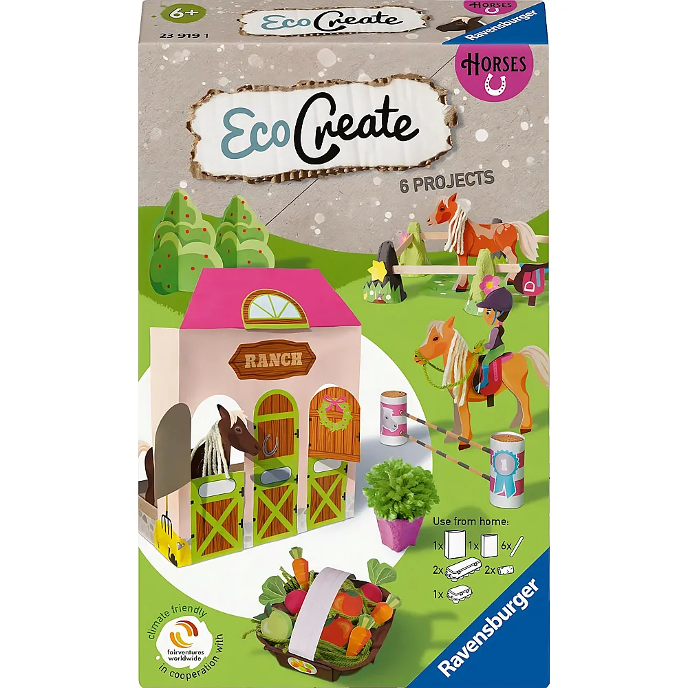 Ravensburger EcoCreate Bastelset Pferde