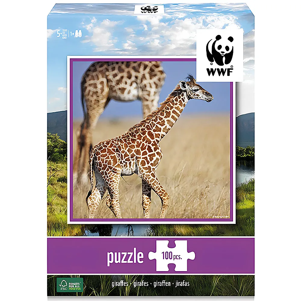 Ambassador Puzzle WWF Giraffen 100Teile