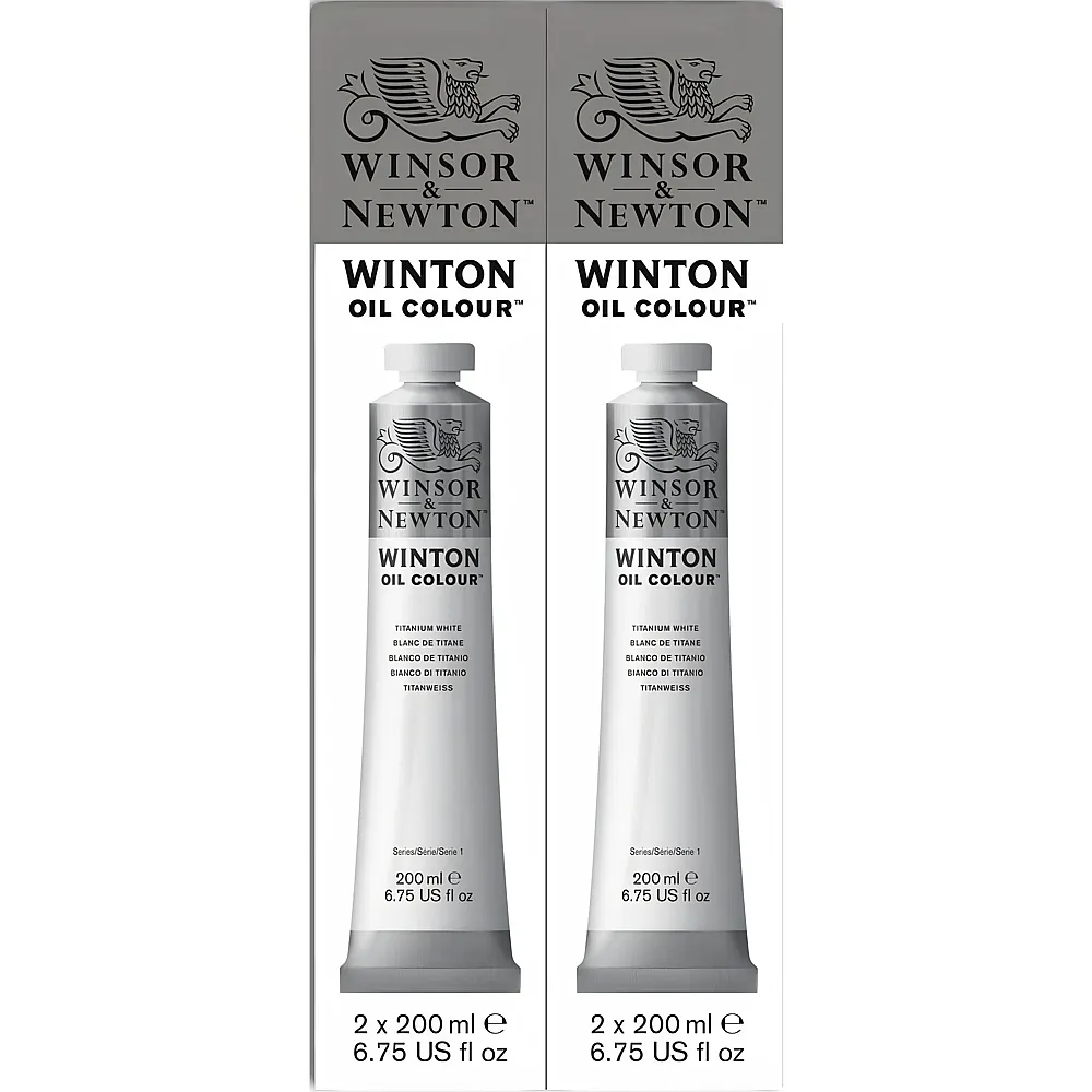 meinspielzeug - Winsor & Newton W&n Winton lfarbe Twinpack 2 X 200ml Tube Titanweiss