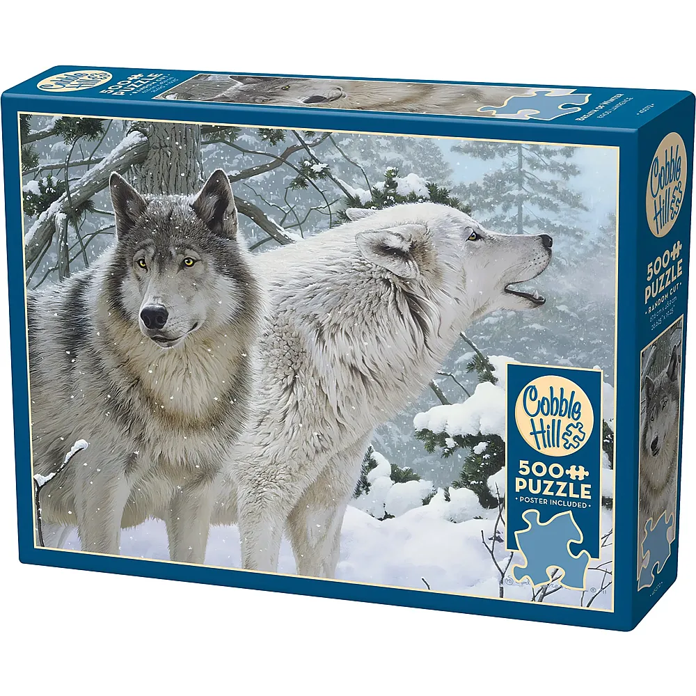 Cobble Hill Puzzle W�lfe im Schnee - 500 Teile