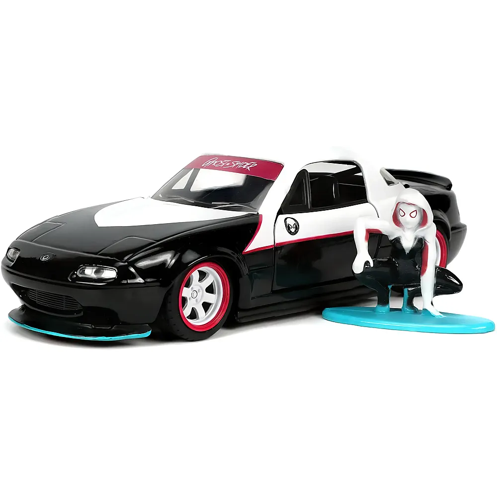 Jada 1:32 Spiderman Marvel Ghost Spider 1990 Miata