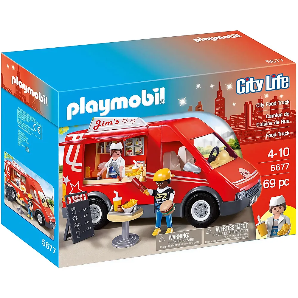 PLAYMOBIL City Life City Food Truck 5677 Autos