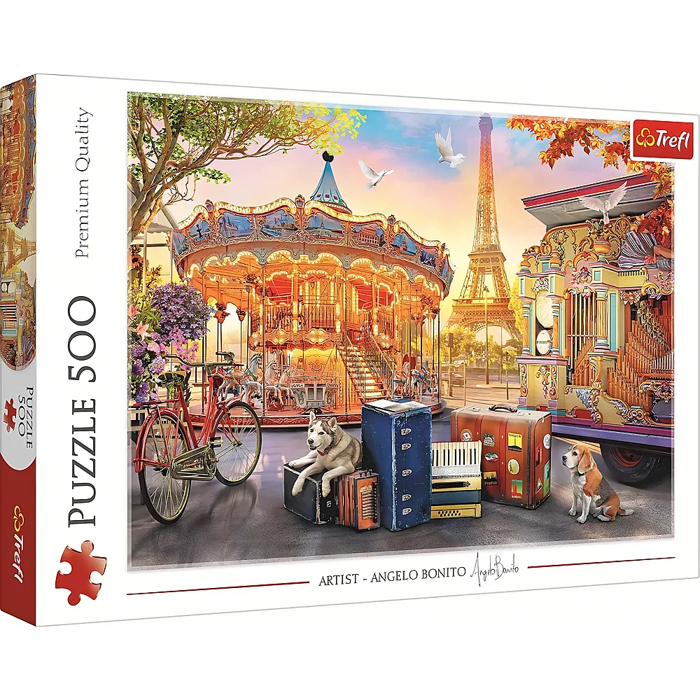 Trefl Puzzle Angelo Bonito Holidays in Paris 500Teile
