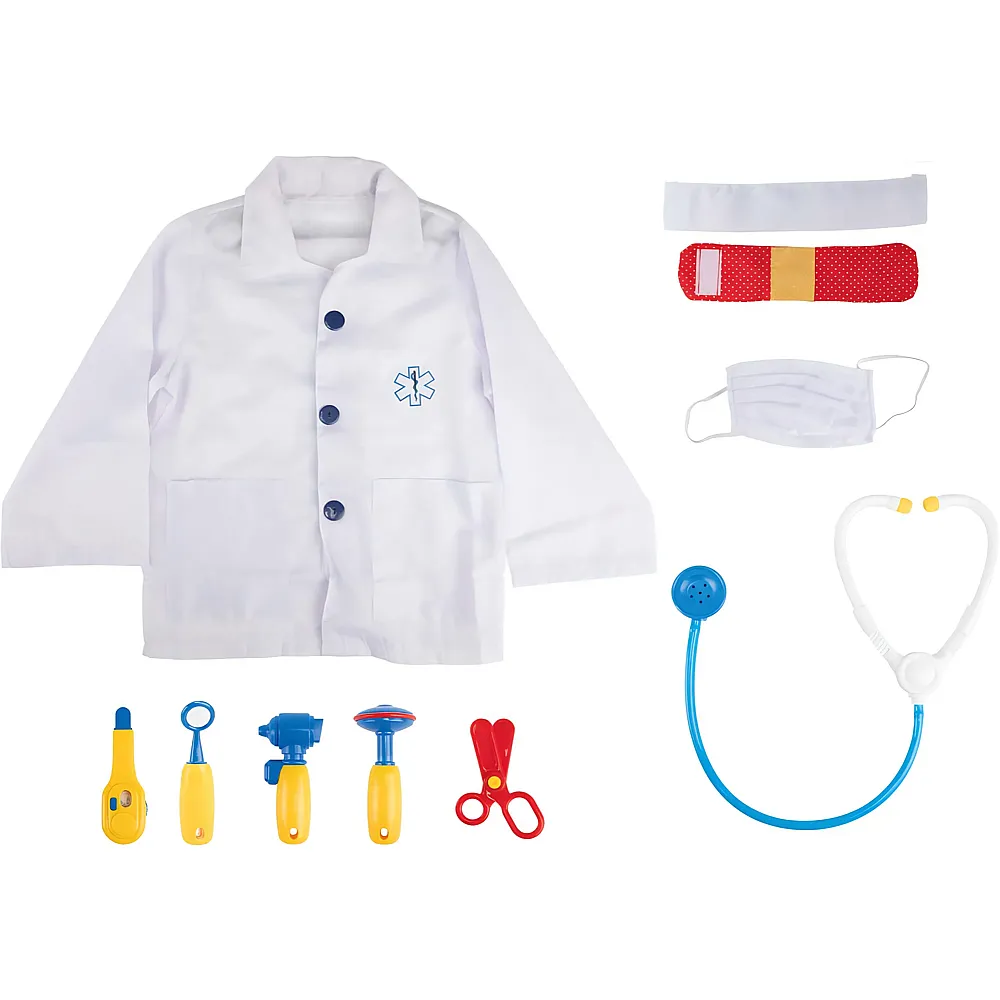 Toi-Toys Verkleidungsset Doktor mit Arztkittel - 10 Teile