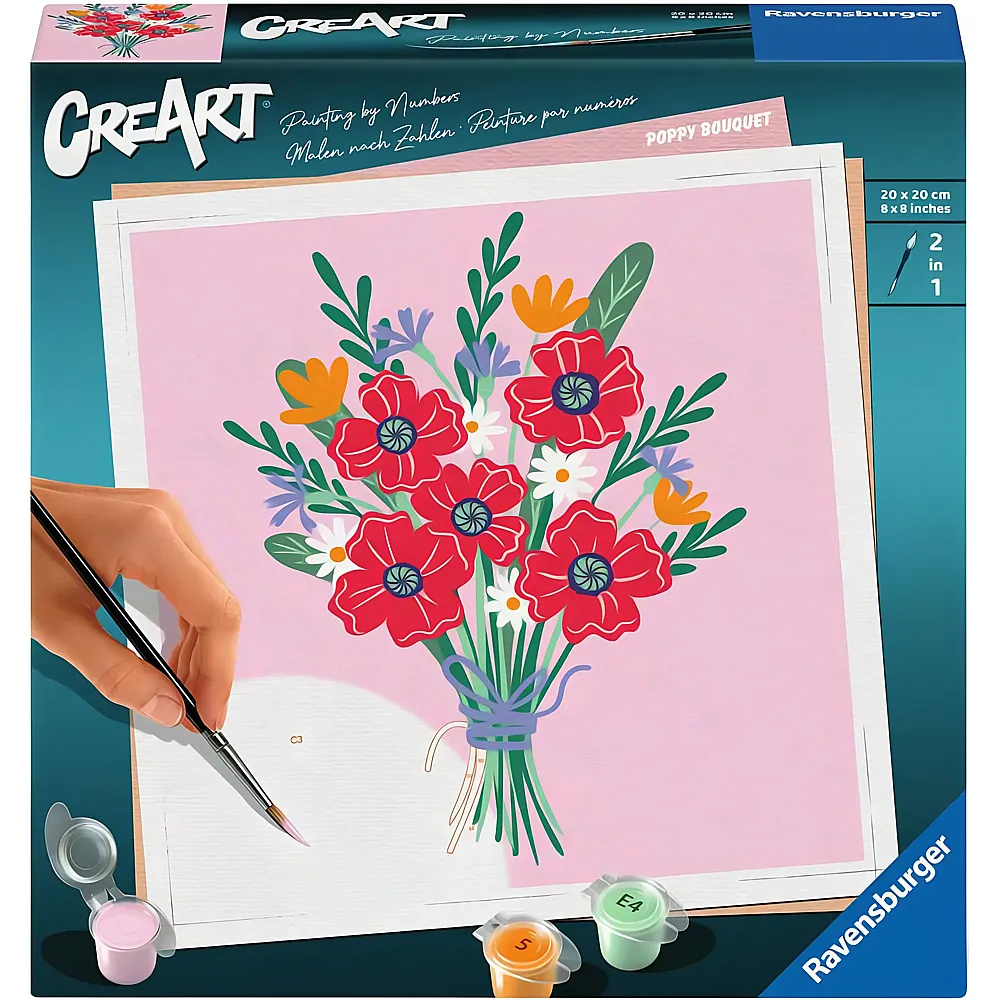 Ravensburger CreArt Malen nach Zahlen - Poppy Bouquet