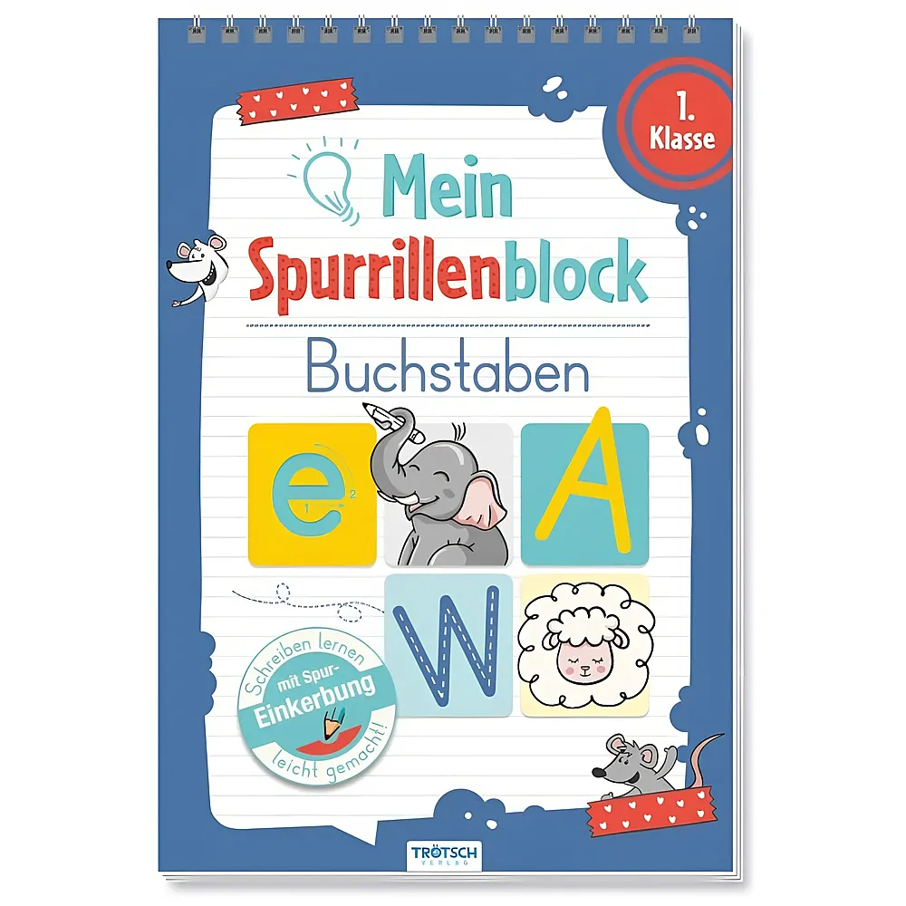 Tr�tsch Verlag Spurrillenblock Buchstaben