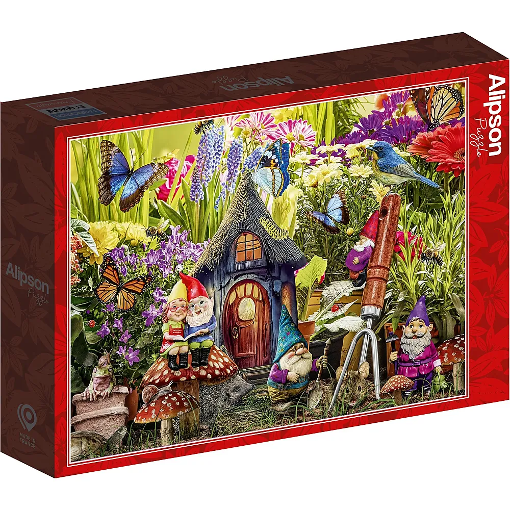 Alipson Puzzle Der Garten der Gnome - 1000 Teile