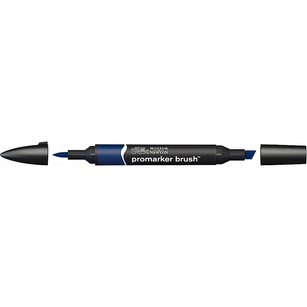 meinspielzeug - Winsor & Newton Promarker Brush mit 2 Spitzen Indigoblau | Farbe & Kreide