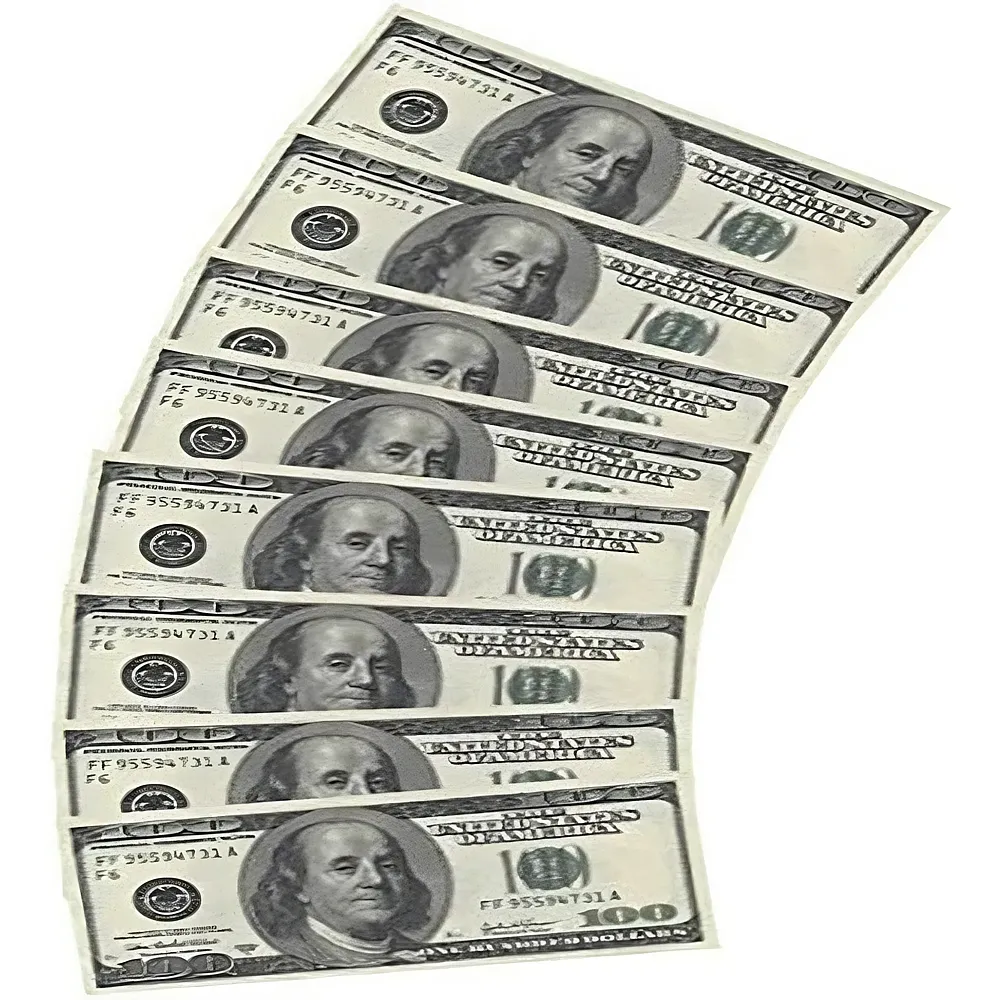 Folat Servietten 100er Dollarnoten - 10 Teile