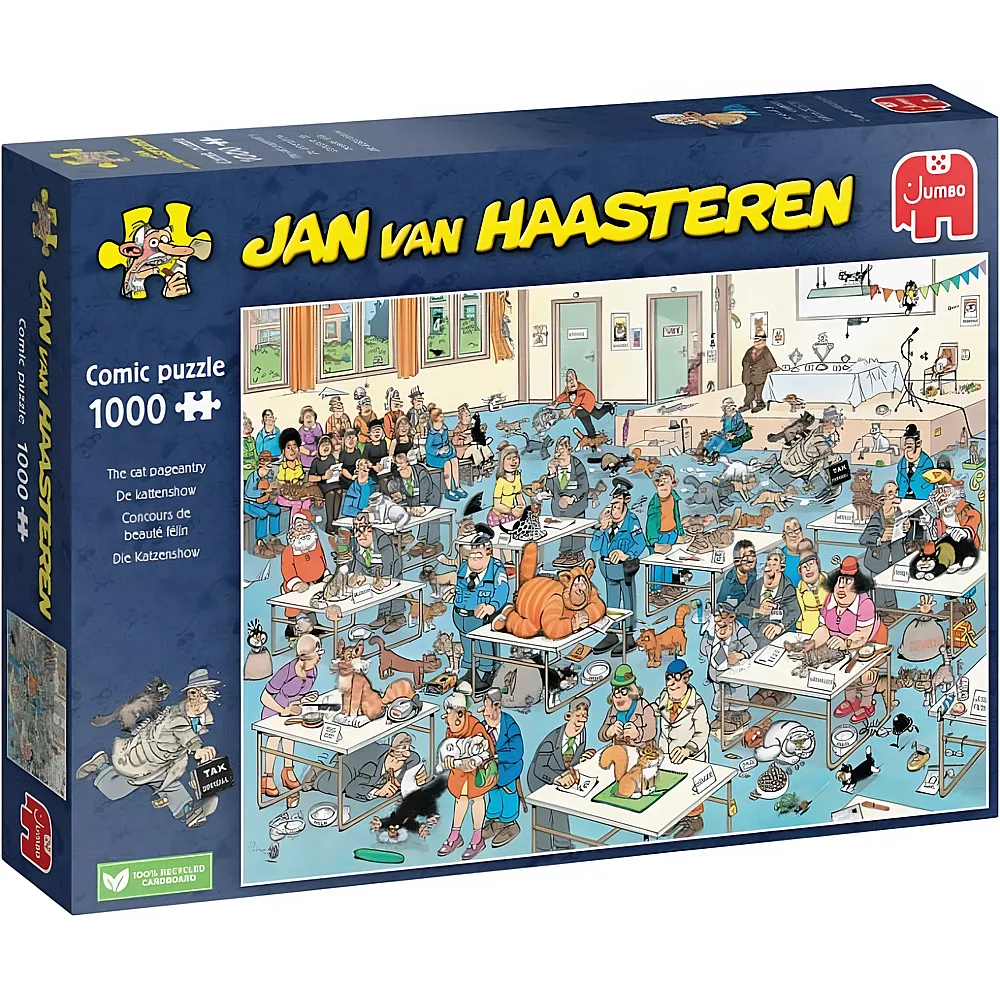 Jumbo Puzzle Jan van Haasteren Die Katzenshow 1000Teile