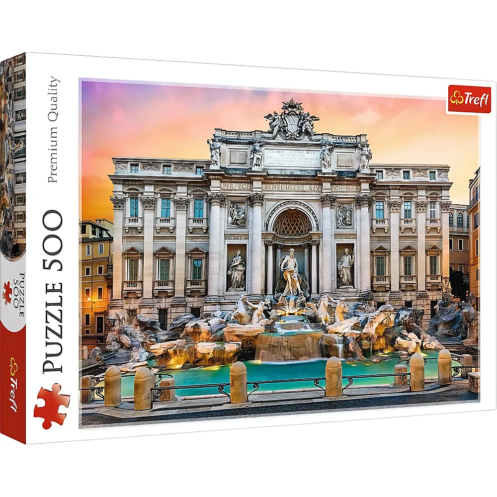 Trefl Puzzle Trevi-Brunnen, Rom, Italien - 500 Teile