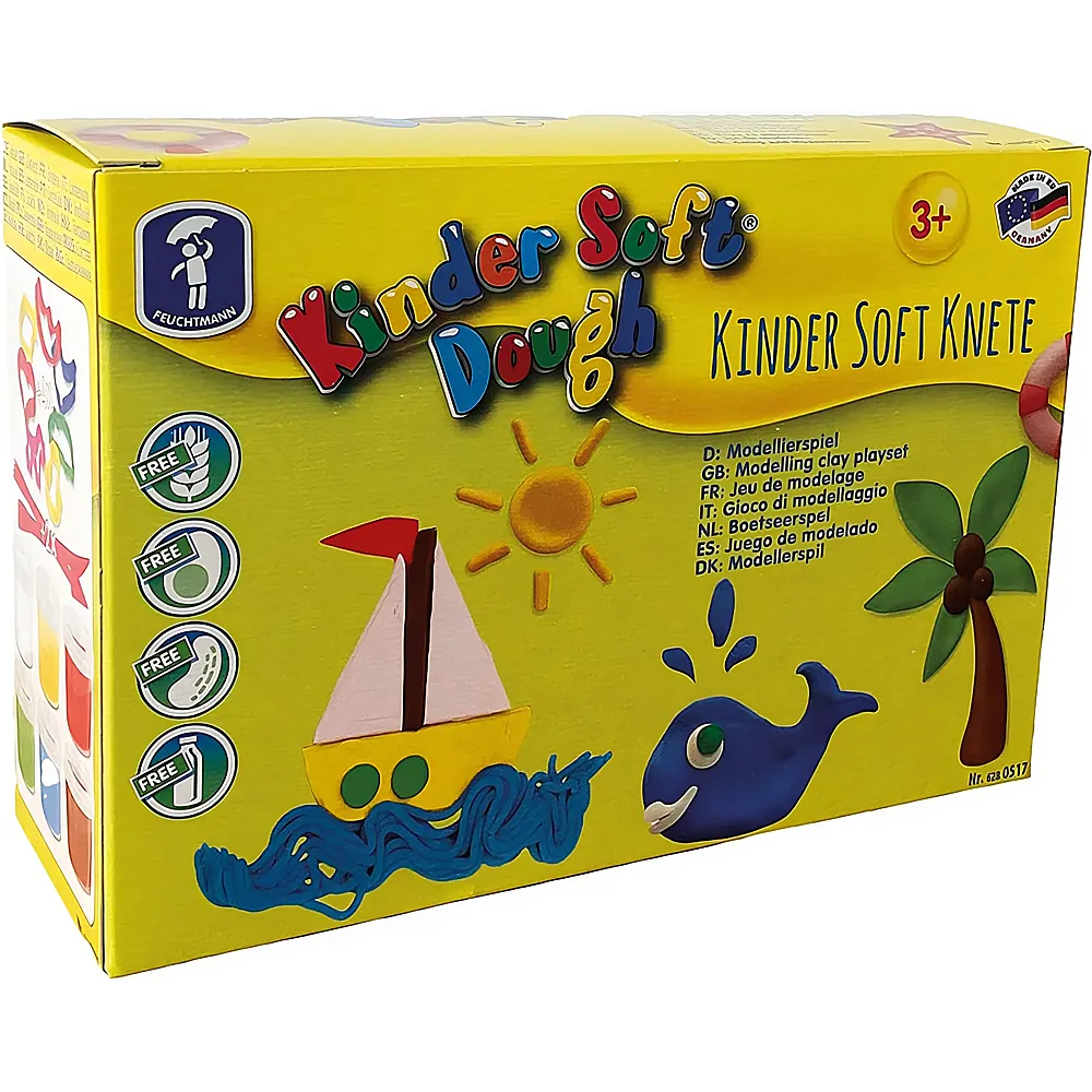 Feuchtmann Kinder Soft Knete Basic Maxi 900g