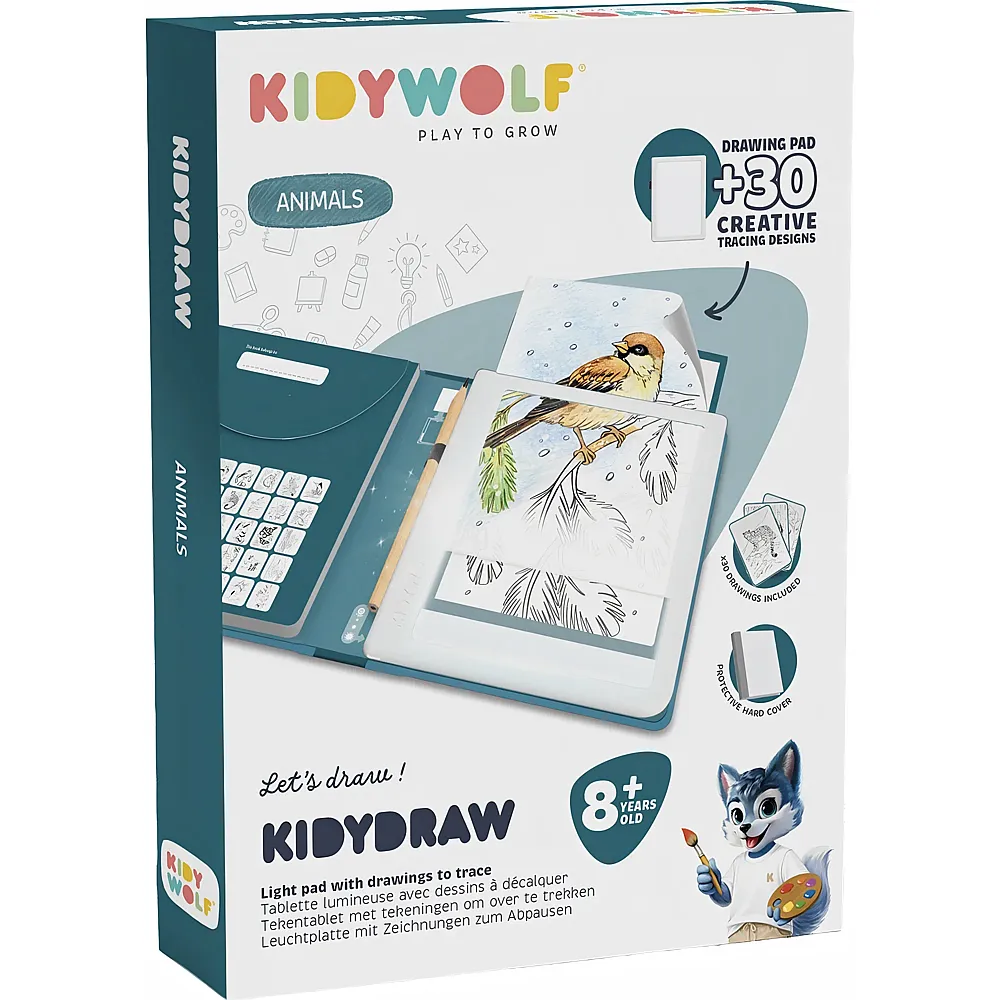 Kidywolf Leuchtende Designtafel, Tiere