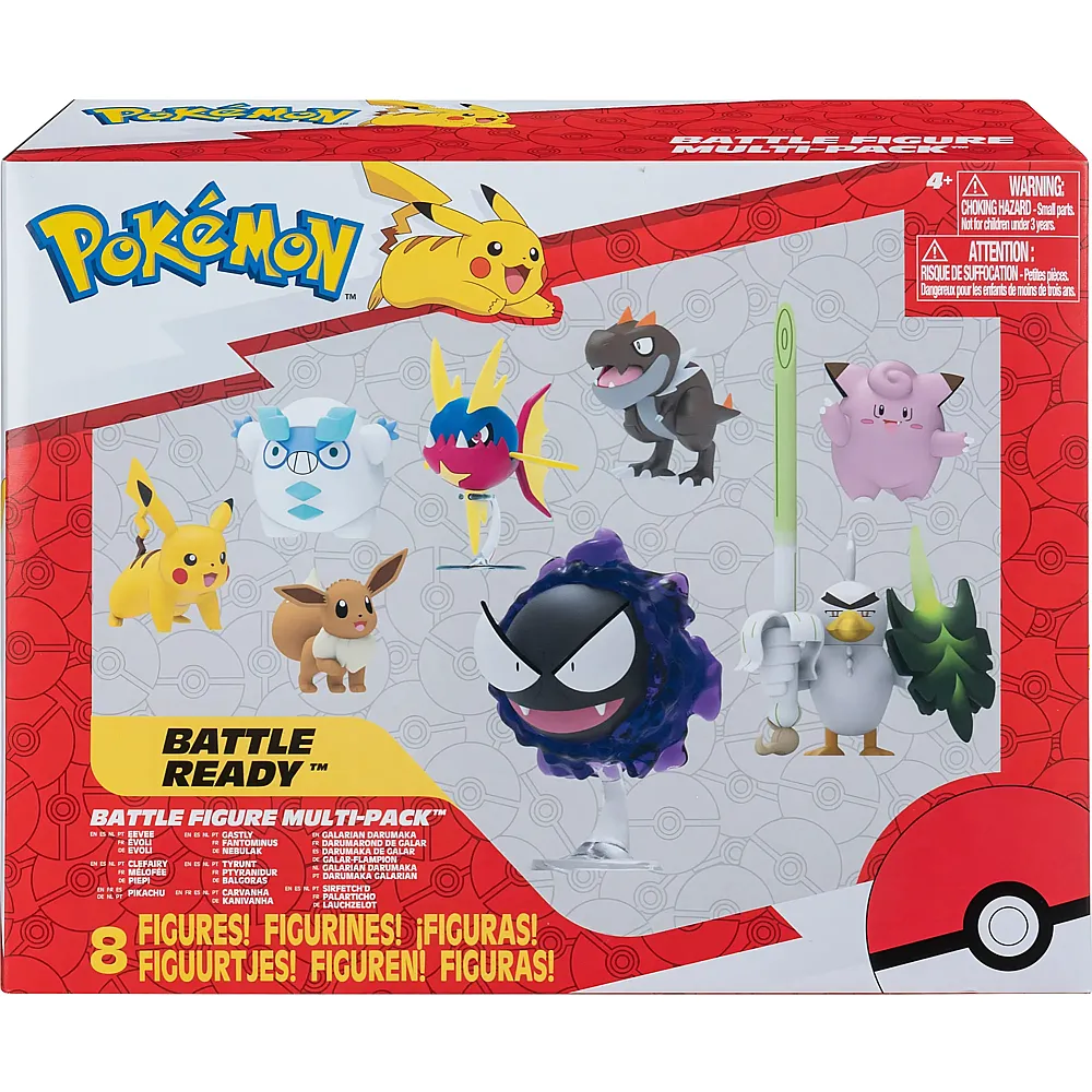 Jazwares Pok�mon Battle Figuren 8-Pack