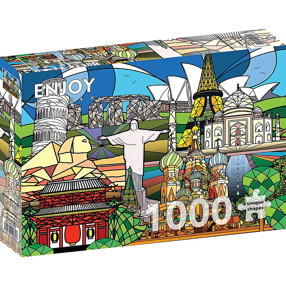 Enjoy Puzzle World Landmarks - 1000 Teile