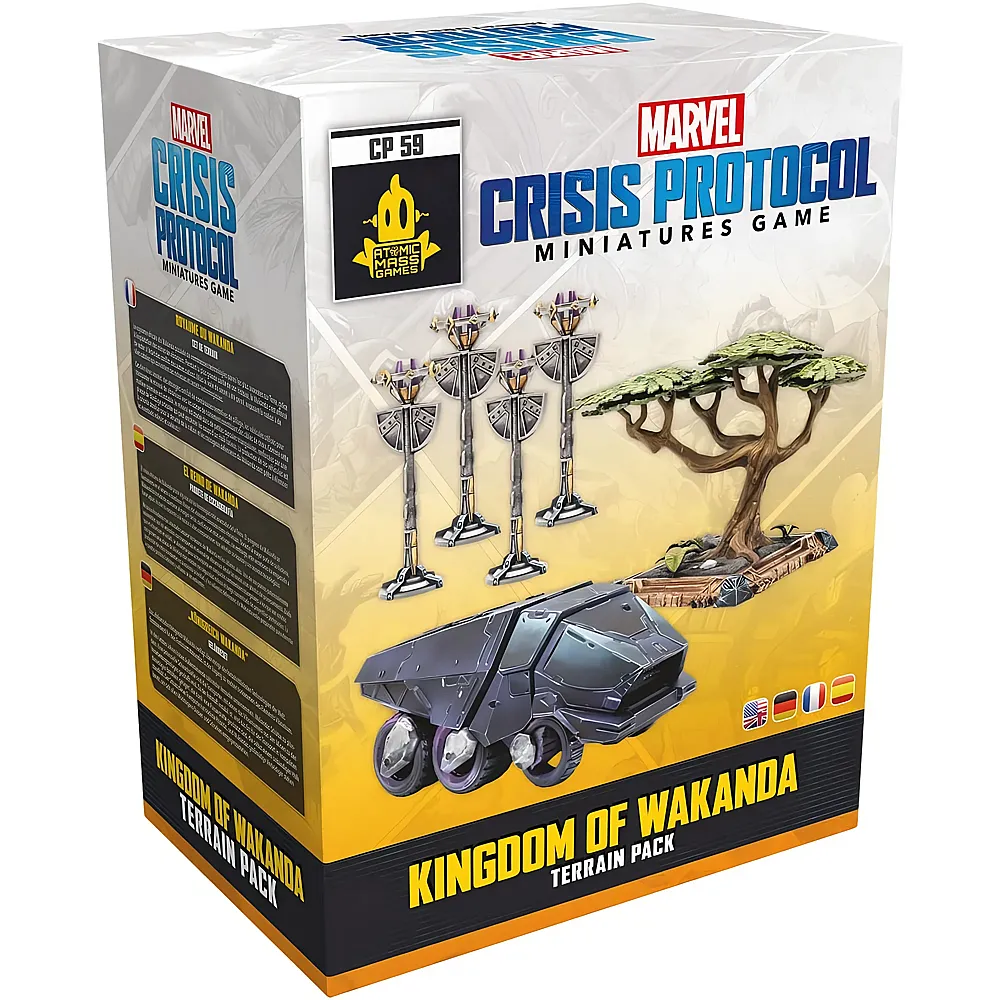 Atomic Mass Games Marvel: Crisis Protocol  K�nigreich Wakanda, Gel�ndeset-Erweiterung, Tabletop, 2 Spieler, Ab 14+ Jahren, 90-120