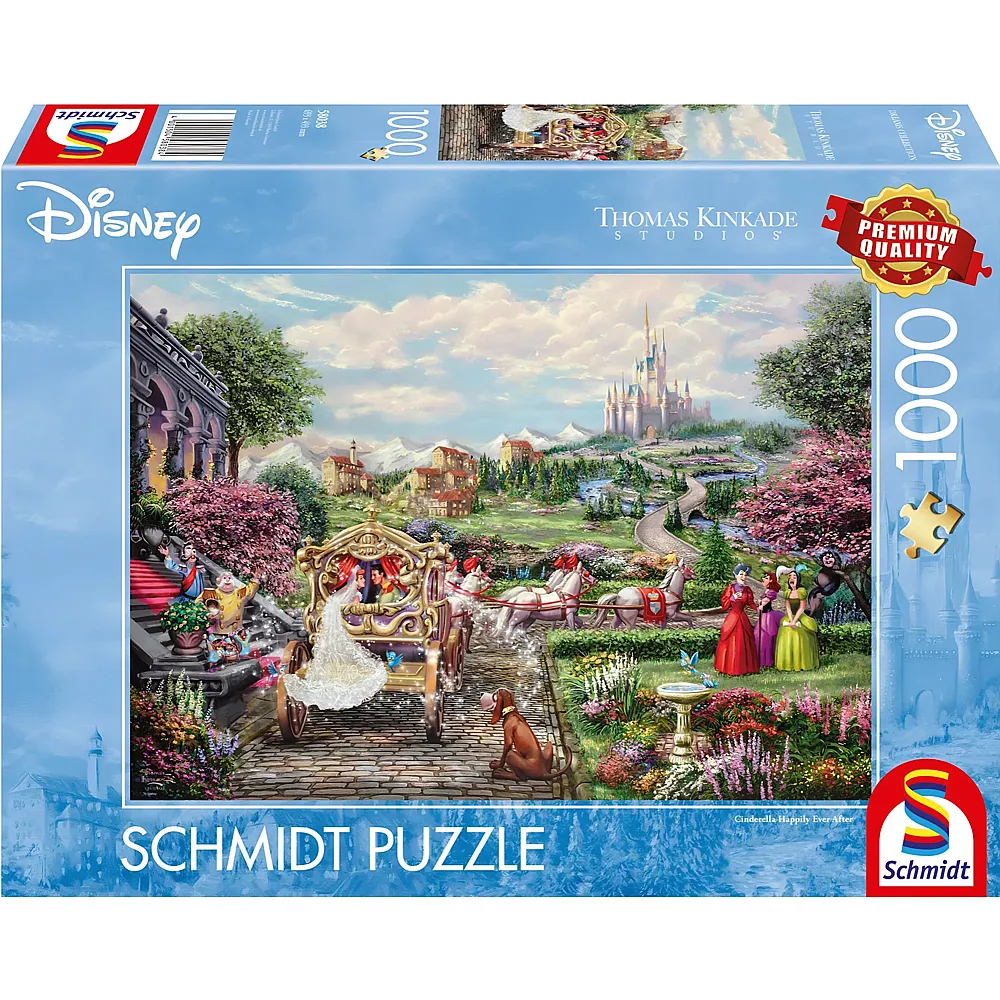Schmidt Puzzle Thomas Kinkade Cinderella Happily Ever After - 1000 Teile