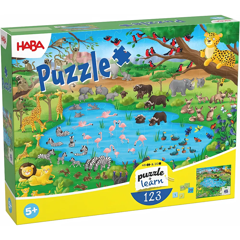 HABA Puzzle Zahlen lernen 1-20 - 48 Teile