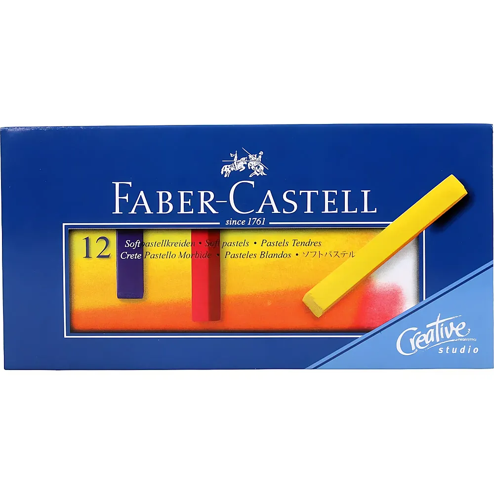 Faber-Castell Softpastellkreide STUDIO 12er Kartonetui