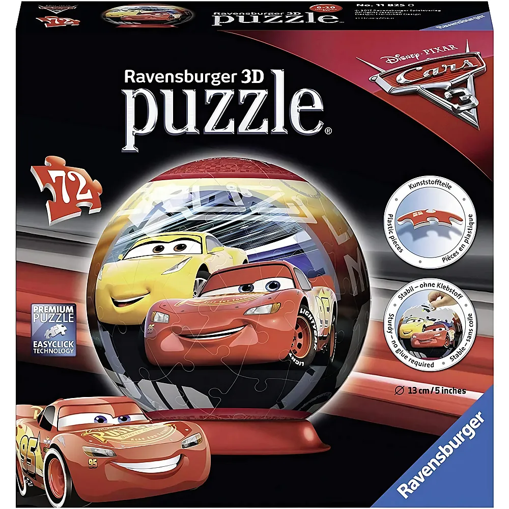 Ravensburger Puzzleball Disney Cars 3 - 72 Teile