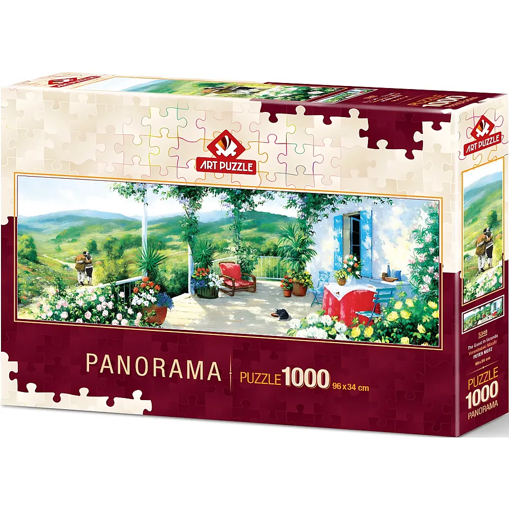 Art Puzzle Panorama The Guest on the Veranda - 1000 Teile
