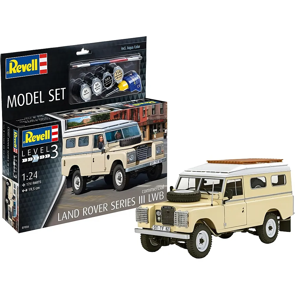 Revell Level 3 Model Set Land Rover Series III LWB commercial