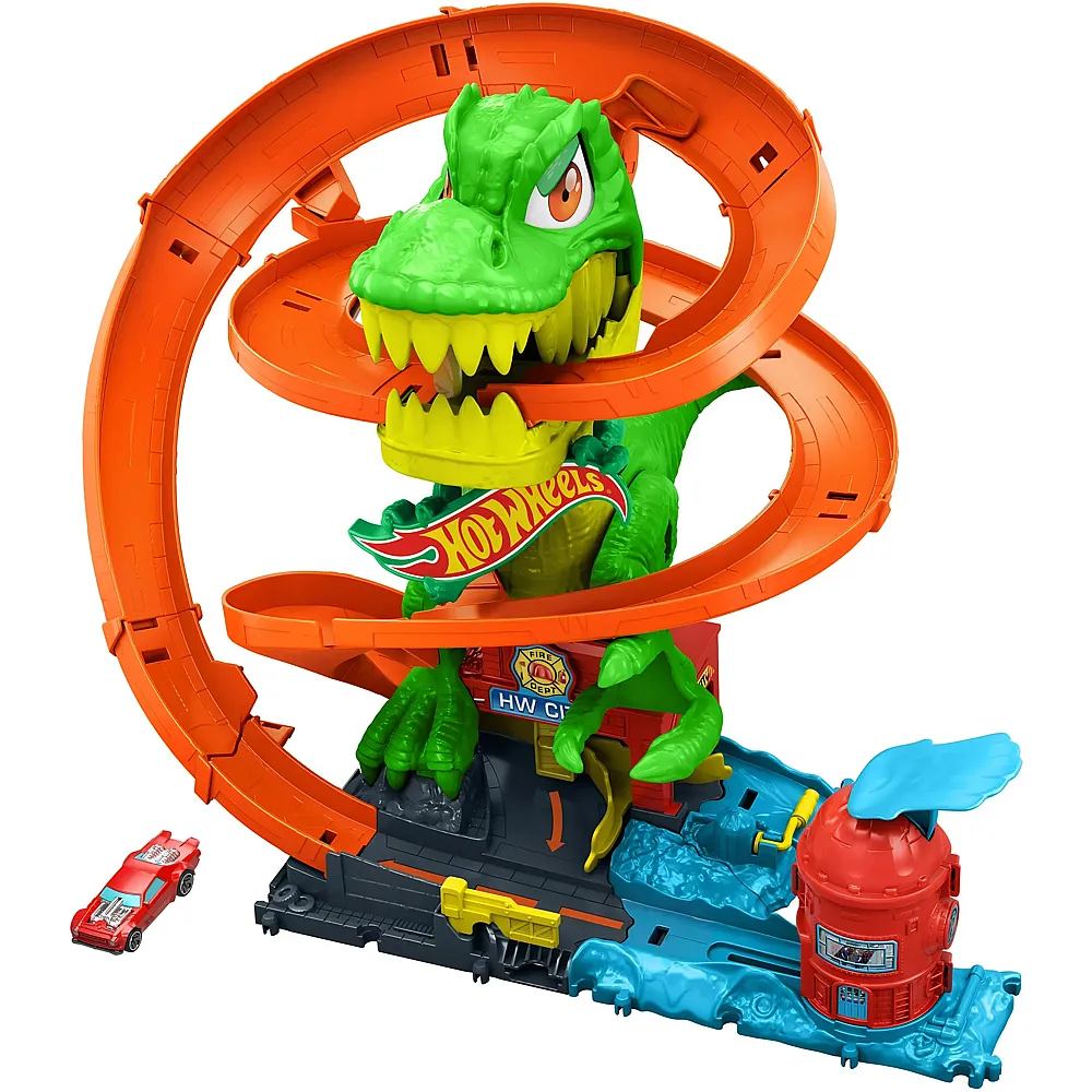 Hot Wheels City T-Rex-Feuerschlacht 1:64