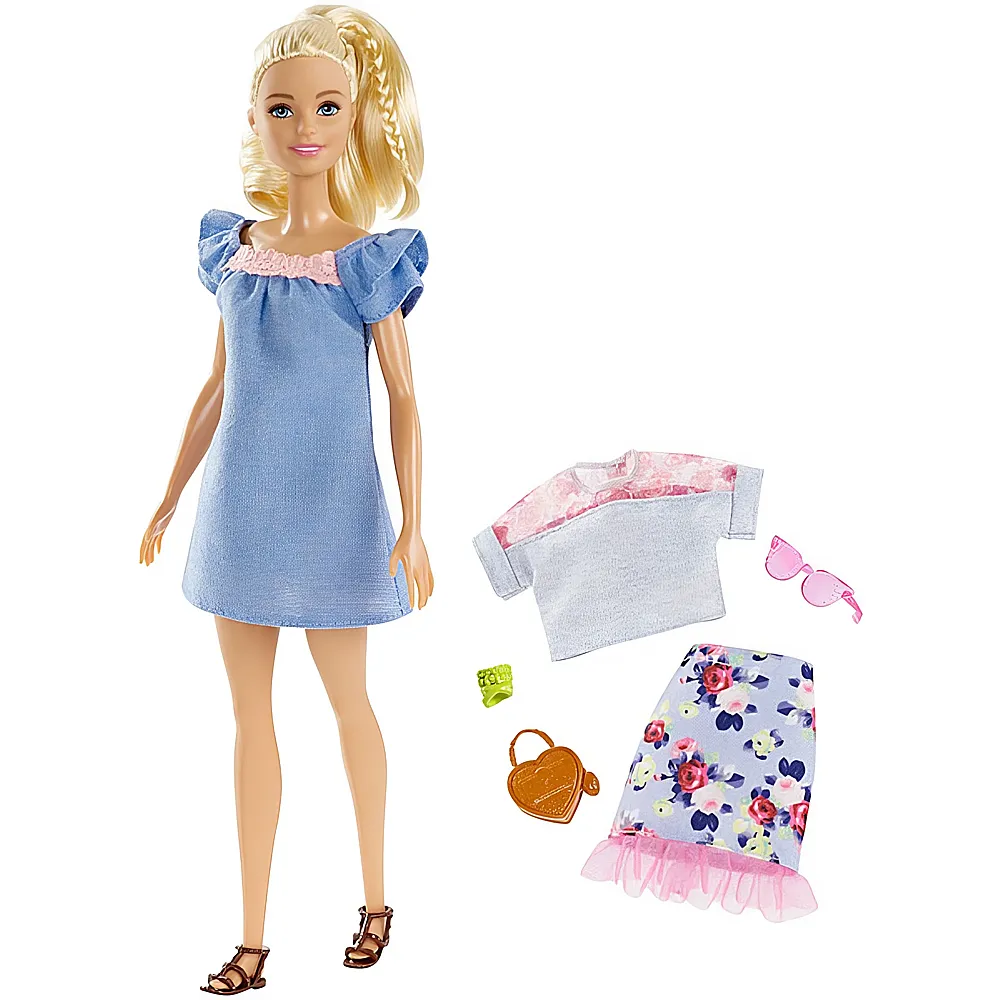 Barbie Fashionistas Puppe im blauen Kleid Nr.99