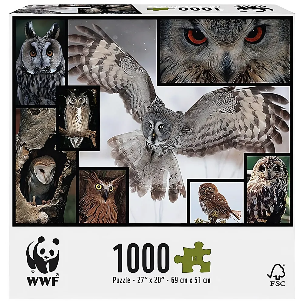 Ambassador Puzzle WWF Eule 1000Teile