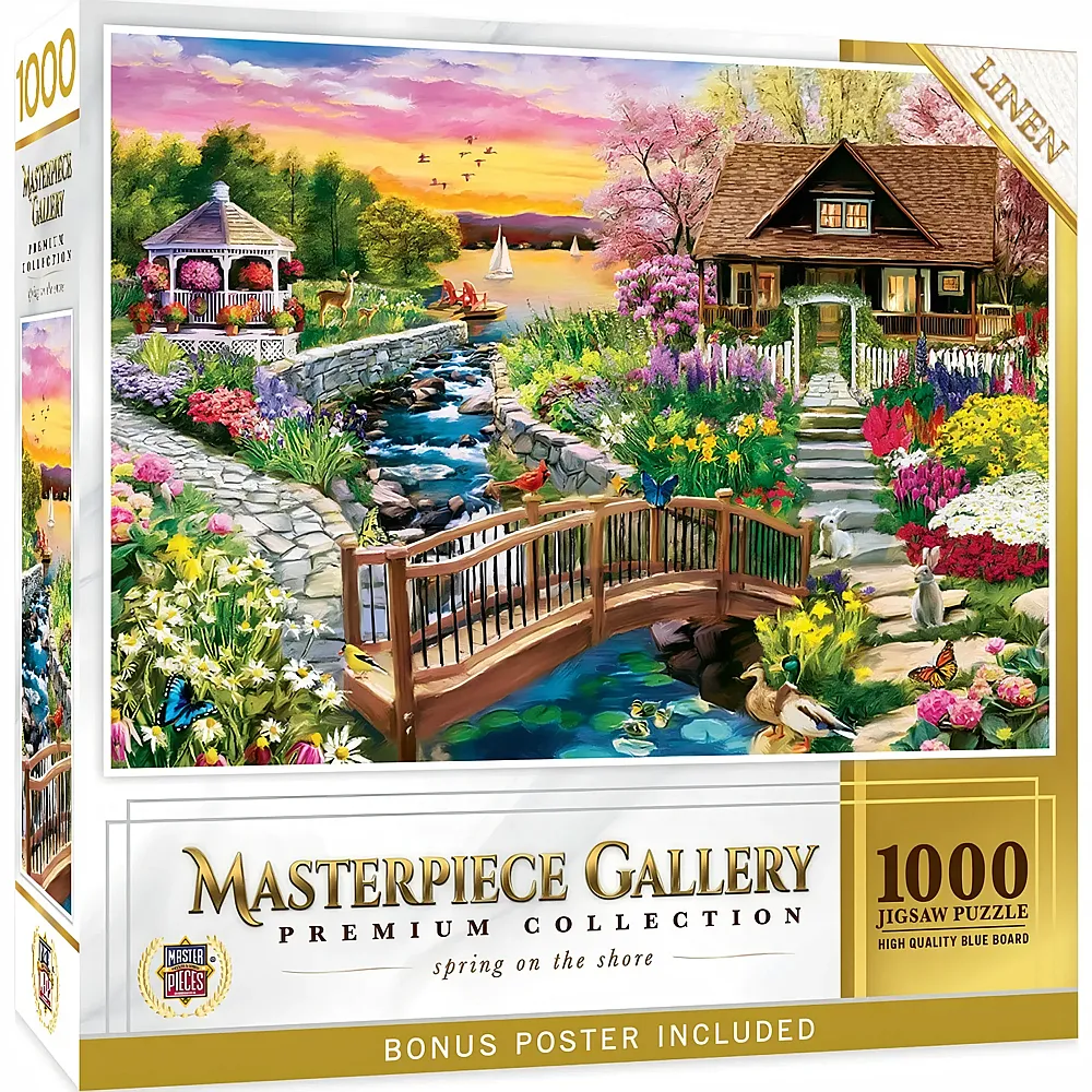 Master Pieces Puzzle Masterpiece Gallery Fr�hling am Ufer - 1000 Teile