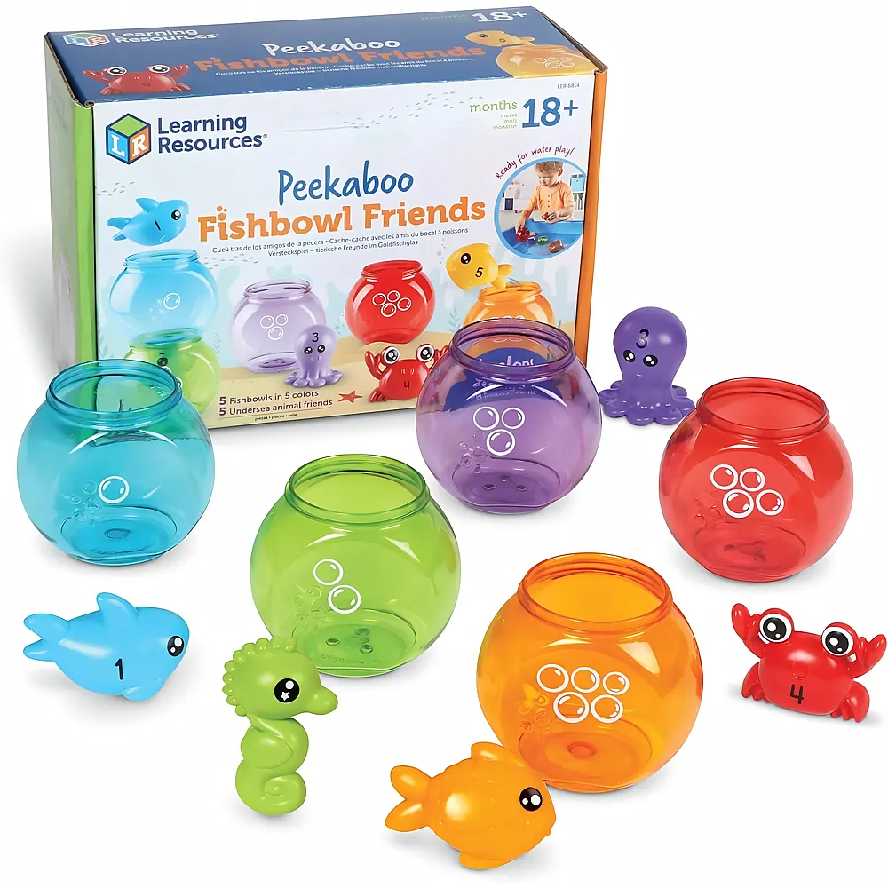 meinspielzeug - Learning Resources Versteckspiel  Tierische Freunde im Goldfischglas, ab 18 Monaten, Spielzeug f�r Babys, p�dagogisches Spielzeug