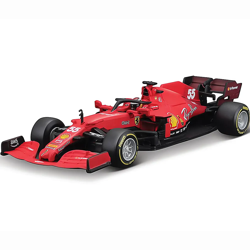 Bburago 1:43 Ferrari F1 2021 55 Sainz